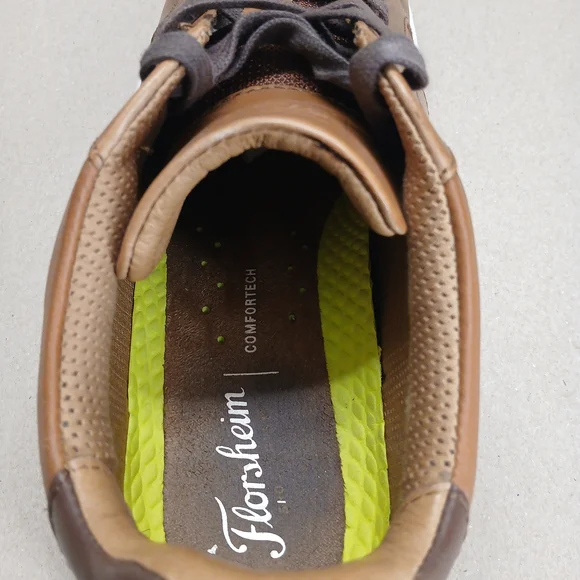 Florsheim Tan Leather Sneakers - Picture 9 of 13
